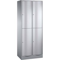 Schließfachschrank 2 Türme lg/si 2er – Ansicht 1
