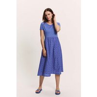 tranquillo Bio-Damen-Midikleid "Juliaa" mit Taschen, baja blue, Gr. 40 – Ansicht 1