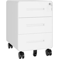 BISLEY Rollcontainer 'EasyRoll' mit 3 Schubladen, Tiefe 50 cm, weiß