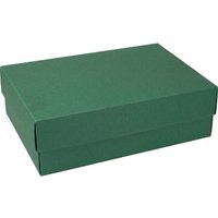 Geschenkbox "L" B 272 x T 176 x H 78 mm, aus Reyclingkarton, grün – Ansicht 1