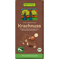 RAPUNZEL Bio-Vollmilch-Schokolade "Krachnuss", 100 g