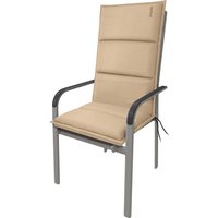 doppler Auflage "CITY" für Hochlehner, 6er-Pack, 119x48x6 cm, Polyester, sand – Ansicht 1