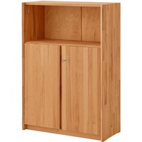 Regalschrank "buxing 3.0." mit 2 kurzen Türen, B 80 x T 36 x H 114 cm, Kernbuche