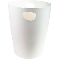 Exacompta Papierkorb "Ecobin AutentiK" 15 l, weiß – Ansicht 1