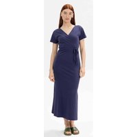 MELA Bio-Damen-Midi-Kleid "SHREOSHI" mit Bindegürtel, summer night, Gr. L
