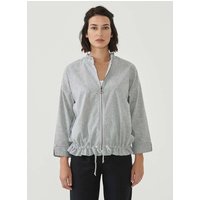 ORGANICATION Bio-Damen-Jacke mit 7/8-Ärmeln shadow/offwhite, Gr. L