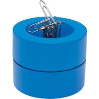 MAUL Klammerspender "MAULpro" inkl. 15 Büroklammern, blau
