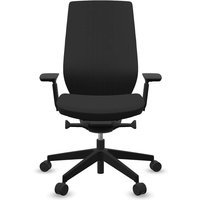 Profim Bürodrehstuhl "ACCIS PRO" mit Armlehnen, Gestell: schwarz, Sitz: schwarz