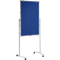 MAUL Moderationswand 'MAULpro' Whiteboard mit Textiloberfläche grau/blau 120 x 75 cm