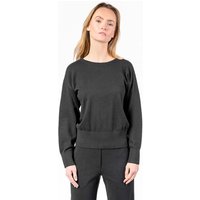 Living Crafts Bio-Damen-Pullover 'UNDINE' mit Rippbündchen, black, Gr. S – Ansicht 1