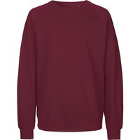Neutral Bio-Unisex-Sweatshirt 'Tiger Cotton' mit gebürstetem Fleece, bordeaux, Gr. M