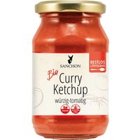 SANCHON Bio-Curry Ketchup im Glas, 250 ml