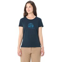 VAUDE Damen-T-Shirt "Cyclist V" schnelltrocknend, dark sea/dark sea, Gr. 38 – Ansicht 1