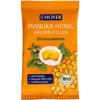 HOYER Bio-Halspastillen "Manuka Honig" mit Zitronenmelisse, 30 g – Ansicht 1