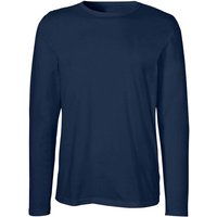 Neutral Bio-Herren-Langarmshirt mit Rundhalsaussschnitt dunkelblau, Gr. XL