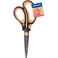 Pelikan Ergonomische Schulschere "griffix" neon black, für Rechtshänder*innen,spitz, 15 cm – Ansicht 1
