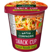 Natur Compagnie Vegetarische Bio-Gemüsesuppe mit Nudeln 'Snack Cup', 50 g