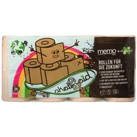 memo + skate-aid Recycling-Toilettenpapier "Rollen für die Zukunft" 3-lagig, 8 x 150 Blatt