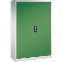 C+P Stahlschrank mit Flügeltüren "Acurado" H1950xB1200xT500mm, Lichtgrau/Resedagrün – Ansicht 1