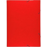 Exacompta Eckspannermappe DIN A3 rot mit Klappen 700g/m² – Ansicht 1