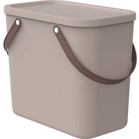 rotho Aufbewahrungsbox "ALBULA" mit Henkel, 25 l, cappuccino – Ansicht 1