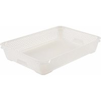 keeeper Korb "Mirko" stapelbar A4, natural transparent