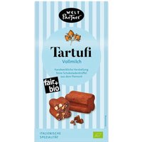 WeltPartner Bio-Tartufi Vollmilch Schokotrüffel, 39% Cacao, 120 g