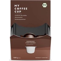 MY COFFEE CUP Bio-Kaffeekapseln "Espresso Fortissimo" 100 Stk.
