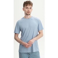 MELA Bio-Herren-T-Shirt "SADHIL" mit Feinripp-Rundhalsausschnitt, dusty green, Gr. XL