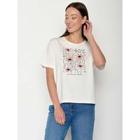 GREENBOMB Bio-Damen-T-Shirt "No Rain" weit geschnittten, moonstone, Gr. S – Ansicht 1