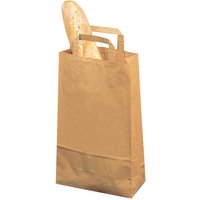 Tragetasche 22x11x36 cm 70g/m² mit Innenhenkel Recycling braun