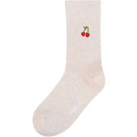 MELA Bio-Socken "Kirsche", cream melange, Gr. 35/38