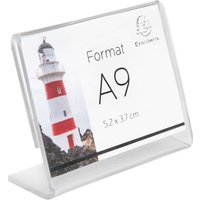 10er-Pack Exacompta Tischaufsteller "Exacryl" aus PMMA, DIN A9, Querformat – Ansicht 1
