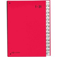 Pagna Pultordner Taben 1-31 rot – Ansicht 1