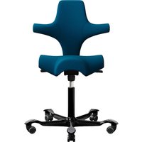 HAG Bürodrehstuhl "Capisco 8106" GF 200 mm, Gestell: schwarz, Stoff: "Selet" navy blue