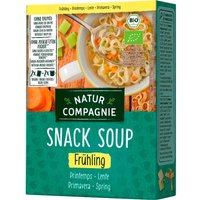 Natur Compagnie Bio-Nudelsuppe mit Gemüse "Snack Soup", Frühling, 2 x 17 g