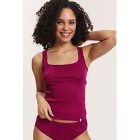 tranquillo Bio-Damen-Tanktop 'Rosaa' mit Ajour-Spitze, raspberry, Gr. M