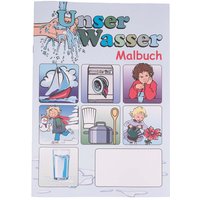 Malbuch "Unser Wasser" Format A4, 12 Seiten
