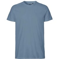 Neutral Bio-Herren-T-Shirt mit Rundhalsausschnitt, dusty indigo, Gr. XL – Ansicht 1