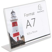 10er-Pack Exacompta Tischaufsteller "Exacryl" aus PMMA, DIN A7, Querformat – Ansicht 1