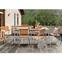 Garden Pleasure Gartenmöbel-Set "Luice", 7-teilig, 6 Sessel,1 Tisch, FSC zert. – Ansicht 1
