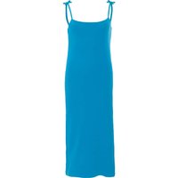 trueStory Bio-Damen-Midi-Kleid 'FRAYA' mit Bindeträgern, ocean blue, Gr. S