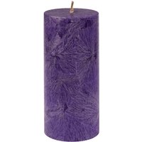 Hahn Stumpenkerze aus Stearin 64 x 135 mm, violett – Ansicht 1