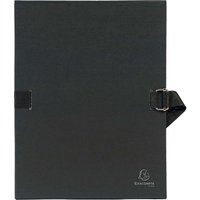 10 Exacompta Dokumentenmappen, DIN A4, Schnallenverschluss, schwarz – Ansicht 1