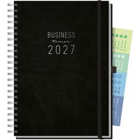 Häfft Business-Timer, Kalender Maxi DIN A4, 2027, schwarz – Ansicht 1