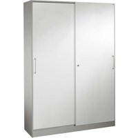 Schiebetürenschrank "CONTACT", Höhe 198 cm (BxT) 120 x 43,5, silber – Ansicht 1