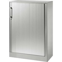 Rollladenschrank "CONTACT", Höhe 131 cm (BxT) 80 x 43,5, silber – Ansicht 1