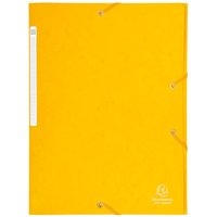 25 Exacompta Sammelmappen, Colorspan-Karton, 425 g/m², DIN A4, 3 Klappen, gelb