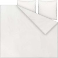MELA Bio-Bettwäsche "MAJULI" aus Perkal, 3-tlg., 240 x 220/80 x 80 cm, naturweiß – Ansicht 1