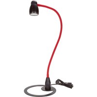 Bauer & Böcker LED-Tischleuchte "Satellite" bordeaux/black